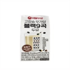 서울우유 고칼슘 무가당 블랙9곡 두유, 190ml, 96개