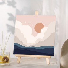 유화그리기 캔버스 DIY 그림 취미 따라그리기 색칠도안 유화페인팅, 03유화그리기-초승달