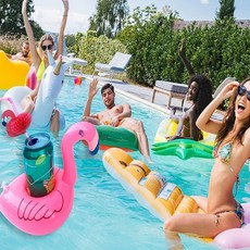 컵홀더 튜브 수영장 소지품 핸드폰 you+12212zb, 03-컵튜브-파인애플