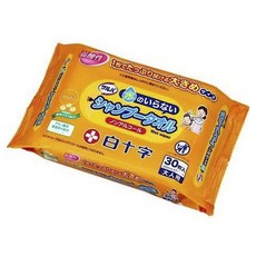 白十字 免沖洗洗髮巾 30入, 1個