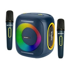 사운드플러팅 국내 A/S 고출력 무선 블루투스 스피커 마이크 세트, 네이비