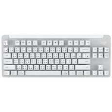 Logitech 羅技 TKL 機械式無線鍵盤 - 多設備連接 無數字鍵, 白色, K855, 製造商軸