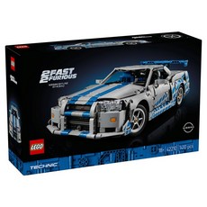LEGO TECHNIC 玩命關頭2： 飆風再起 Nissan Skyline GT-R 跑車 42210, 1個, 混色
