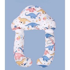 嬰兒多功能定型安撫枕 柔軟透氣 恐龍圖案 枕套可拆洗 幫助寶寶睡出好頭型, 恐龍安撫套枕（枕套可拆）