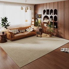 LUNOO 카페트 세탁기로 가능 사계절 고급 침실 카펫 층간소음방지 매트 먼지없는 미끄럼방지 현관 식당 거실 러그