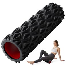 JOYVANTAGE Foam Purple High Mobility 15 of Density Muscles for Myofascial Massager Back Muscle Point, Black