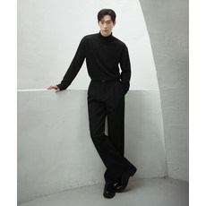 브랜드정품 드로우핏 DRAW FIT 투턱 밴딩 와이드 슬랙스 BLACK 280542