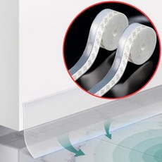 생활톡 45mm 실리콘 문틀 현관문 바람막이 해충 방풍 차단 테이프 5m, 2개 2개