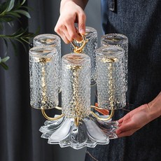 [단종] HK sell 우아하고 고급스런 하트 6P 컵걸이, 골드, 1개