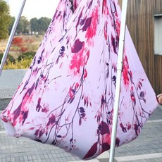 플라잉요가해먹 공중요가해먹 스트랩 옴브레 다채로운 공중 요가 해먹 반 중력 벨트 운동용 에어 세트 스윙, 16) Wintersweet