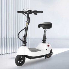 좌식 전동 킥보드 미니 스쿠터 출퇴근 듀얼 경량, 1. 단거리 이동용(검정)8인치 24V, (검정색)24V배터리 15-25마일 24V, 1개