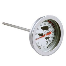 牛肉 咖啡 不銹鋼指針溫度計 奶泡 食品 5cm大鏡面, 1個