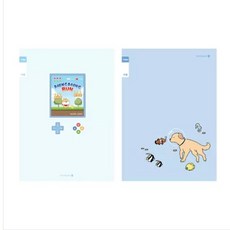 모닝글로리 채움노트 초등 3-6 무제 21줄 2종 x 3p 세트 A, 날아라강아지 + 락스타냥, 1세트