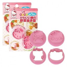 야채펀칭기 야채모양틀 커터 얼굴 모양틀 2P 도시락 다용도 꾸미기, 1개, 상세페이지 참조