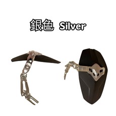 豆米三萬 TOMIZAWA CNC 後擋泥板，適用五代電動車/微電車，銀色/黑色, 1個, Silver