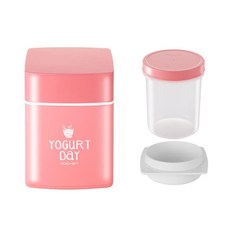 BPA FREE PINK 귀여운 요거트 메이커 세트 간식만들기 편리한 제조기 기계