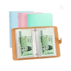 현금 보관 바인더 저축 챌린지 다이어리 가계부 무지출 목표 달성 수납 케이스, 1개, 핑크