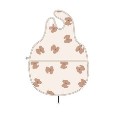 아이레빗 국내생산 오픈형 유아용 아기 식탁일체형 자기주도 이유식 방수 턱받이 나시, 오픈형나시_댕댕이, 1개, 1개입