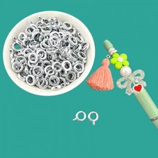 비즈톡 [BG-9-03]볼펜꾸미기 볼꾸부자재 볼꾸고리링 11mm (볼펜고리링)