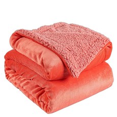 K.Garden 셰르파 플리스 담요 카우치 소파용 매우 부드럽고 아늑한 퍼지 플러시 담요 플리스 두껍고 따뜻한 담요 겨울용 양면 두껍고 따뜻한 담요 침대 소파용 그레