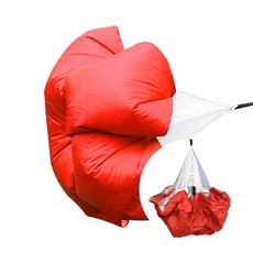 달리기 공기저항 낙하산, 1개, 형광그린