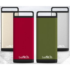비핏 USB 충전 보조 배터리 겸용 메탈 손난로 레드