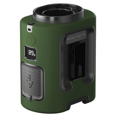 Gewanolla 허리 팬 휴대용 팬 충전식 4가지 속도 13000RPM 강력한 공기 흐름 최대 22시간의 작동 시간을 가진 벨트 팬 야외 하이킹 작업 현장 농장용, 초록색