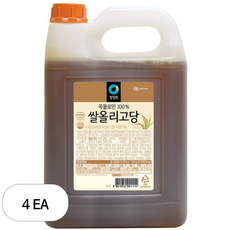 청정원 쌀올리고당, 4개, 3kg