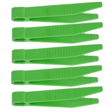 5개 세트 핀셋 컬러 플라스틱 - 운동 능력 및 학습 색상 혼합, 02 5Pcs Green, 1개