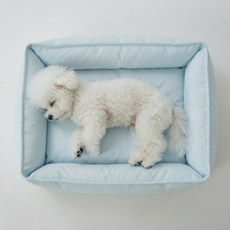 피치가든 애견 파스텔톤 커버분리 방수 사계절 방석 P03 M~XL, 블루, 1개