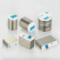 (낱개) 네오디움 자석 스티커 자석용 테이프 붙이기 철판 강력 초강력 고리 후크 마그네틱 고정 ala+48497wJ, 원형20mm(1개)