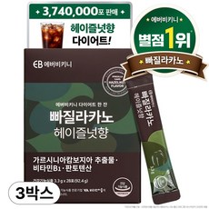 에버비키니 빠질라카노 헤이즐넛향 가르시니아 다이어트 커피, 92.4g, 3개