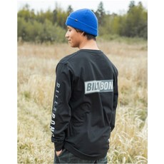 보드라이더스 빌라봉 남성 백 로고 긴팔티(AE31LT084BLK)