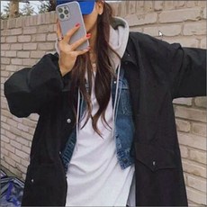 아우터 겨울 사파리야상 롱 간절기 캐주얼 여자 점퍼 eso+9080mZ