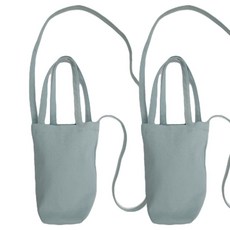 마이너컴퍼니 캔버스 텀블러백 가방, 그린 2P
