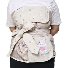 ongalongal 你好!小熊 網眼五分揹巾, 米色