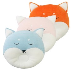 베이비베어 여우 짱구베개 블루 핑크 오렌 / 색상 택1, 베이비베어 여우짱구베개/블루, 1개