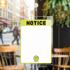 NOTICE16 걸이형 아크릴 메모보드 알림 게시판 210x300mm 화이트판, 상세페이지 참조