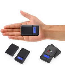 嗨購 稱重克秤數字袖珍秤 0.01g 高精度數字克秤 食品秤 珠寶秤 黑色廚房秤, 1個, 100g/0.01g