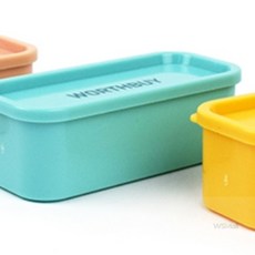 WSMall 미니 뚜껑 수납함 뚜껑포함, 에메랄드, 1개, 에머랄드