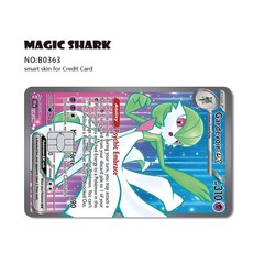 EX MEGA VENUSAUR CHARIZARD BLAS SE 필름 ITE 스티커 MEWTWO PVC 은행 카드 스킨 RAYQUAZA 무광택 신용 데지트, No Chip, B0363
