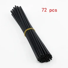 유니버셜 전동사이클 36/72개 휠 림 스포크 랩 키트 스킨 프로텍터 커버 SX EXC TC TE KXF CRF YZF WR RM, 01 Black 72Pcs