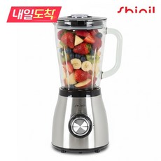[내일도착] SHINIL 유리 믹서기 1.5L 고속 블렌더 가정용 SMX-R1500ML, 없음