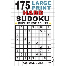 175 Large Print Hard Sudoku Puzzles for Adults: Only One Puzzle Per Page! (Pocket 6"x9" Size) Paperback, Engage Books, English, 9781774760185