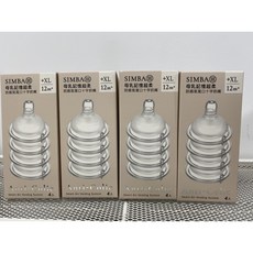 【FuFuGo 小獅王】母乳記憶超柔防脹氣寬口奶嘴4入裝 S-XL (正品公司貨), 1個, 母乳記憶超柔防脹氣寬口奶嘴4入裝十字XL, 十字XL