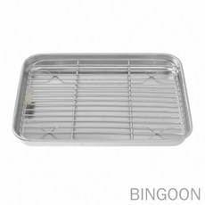 빈군 스텐 튀김망 트레이 세트 31x24cm 채반