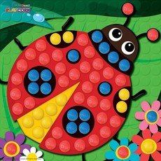 무당벌레 물붙이 놀이콘 만들기 키트 옥수수 조립 교구 미술, 1개, 기본