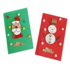 제이오스토어 크리스마스 산타 카드 만들기재료 만들기교구 창의교구 미술놀이 미술교육