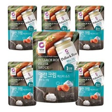정원 청정원 싱글파우치 명란크림소스 150g 6개