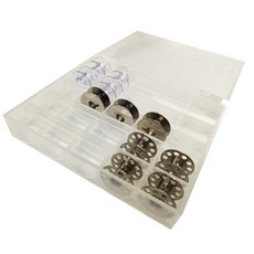 【佰昇國際 Baisheng】塑膠梭子 鐵製梭子 縫紉機梭芯 家用裁縫機金屬鎖芯 梭子（工業/家庭用） (10入/包), 1個, 家用(塑膠)(25入+梭子盒)